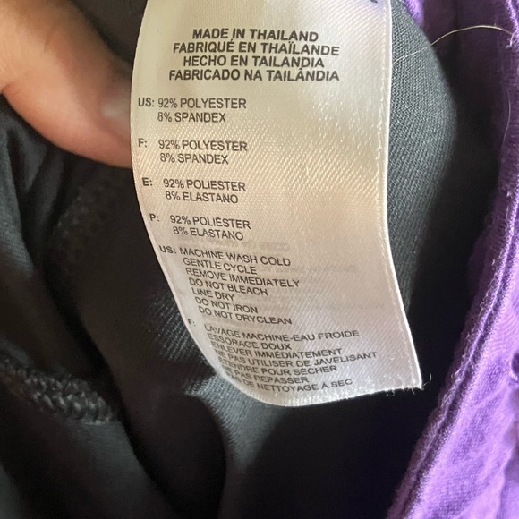 Purple and Black Lounge Pants adidas size xs - Picture 6 of 6